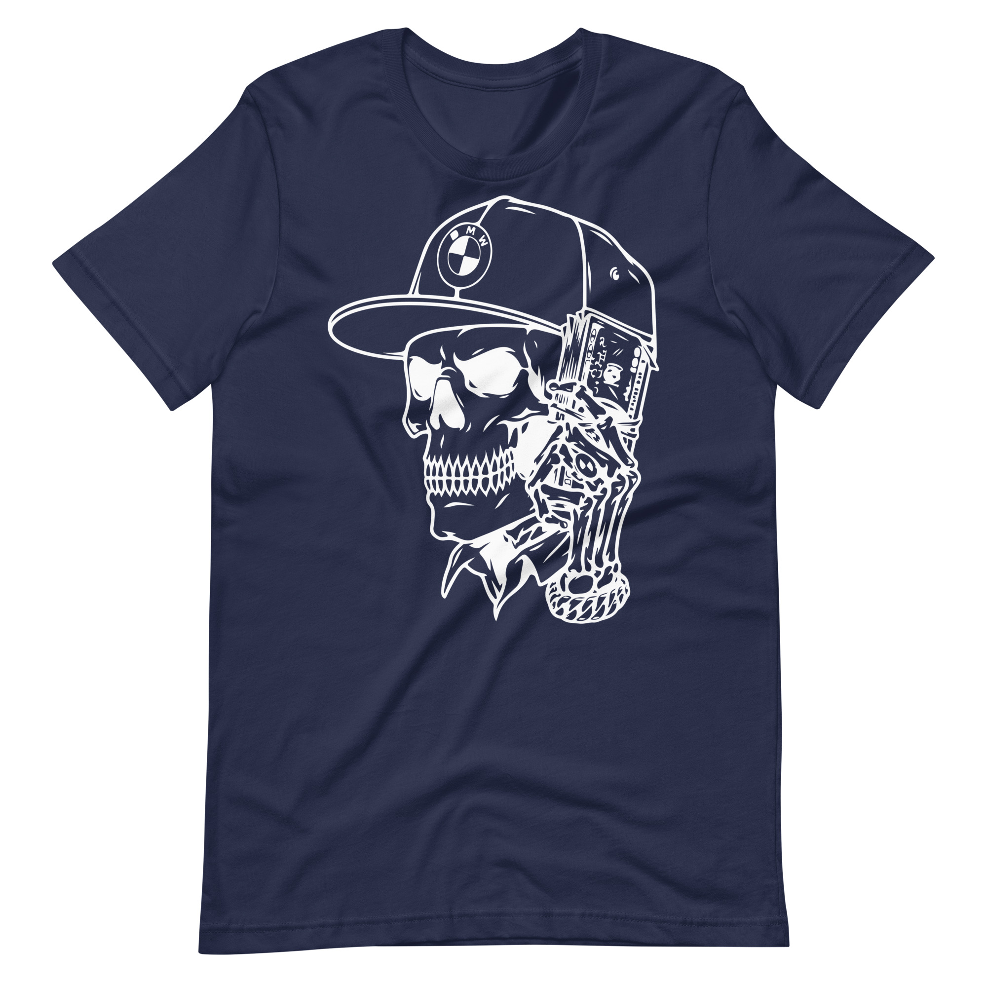 T-shirt Skull with BMW logo